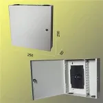 OEM Wall-mounted optical distribution box 24xSC simplex incl. cassettes, lockable