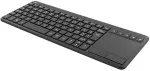 Klaviatuur Deltaco traadita mini kb, USB nano, nordic, 86 v&otilde;tit, must