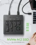 IcyBox Raidsonic 4-Bays USB4 Duplicator (1:3 clone) for NVMe M.2 SSD | IB-4013MCL-C4