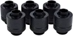 Alphacool Eiszapfen hose fitting 1/4" on 13/10mm, 6-pack black - 17228