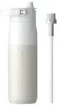 No name LARQ Bottle Swig Top - butelka termiczna ze słomką 680ml (granite white)