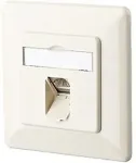 MetzConnect METZ CONNECT BTR E-DAT C6 8(8) UP - Anschlussdose, unterputz - RJ-45 - Pure White, RAL 9010 (1307371002-I)