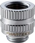 PHANTEKS Glacier M-F Rotary Adapter Straight G1/4 Inch Male to G1/4 Inch Female, Chrome Silver