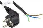 Alcasa Good Connections Schutzkontakt-St. gew. open end schw. 5m