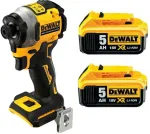 Dewalt 18v impact driver 3 gears; 208nm; trunk; 2x5AH