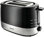Gorenje T850BK 7 2 slice(s) 850 W Black, Silver