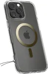 SPIGEN Kaitse&uuml;mbris Ultra Hybrid (MagFit), Apple iPhone 16 Pro, l&auml;bipaistev kuldse MagSafe ringiga,