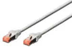 Digitus Patchkabel Cat6 S/FTP 2xRJ45 3.0m grau Hebelschutz Polybeutel
