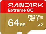 M&auml;lukaart SANDISK Extreme Go microSDHC UHS-I Memory Card 64GB 170MB/s