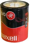 Toorikud MAXELL DVD+R 4.7GB 100 pc(s)