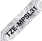 Brother TZE-MPSL31 label-making tape Black on silver