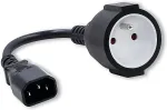QOLTEC Adapter IEC 320 C14 / FRENCH