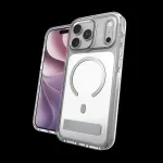 Zagg Case Santa Cruz Snap Kickstand Metallic with Camera Button Apple iPhone 18 Pro Max/17 Pro Max Silver