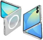 Spigen Galaxy Z Flip 7 Case Air Skin (MagFit) [Clear Case / White Ring]