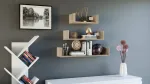 TOP E SHOP Topeshop MOBI 3P SONOMA shelve Floating shelf Wall mounted Particle board Oak