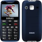 Mobiiltelefon EVOLVEO EasyPhone XR, mobile phone for seniors with charging stand, blue