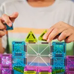 Magna-Tiles suur magnetkonstruktori reisikomplekt, 55 osa