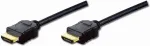 Digitus ASSMANN HDMI-kabel med Ethernet 5m Sort