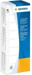 Herma Computer labels - Leporellogefaltete, perforierte, permanent selbstklebende, matte Endlospapieretiketten - wei&szlig; - 101,6 x 48,4 mm - 2000 Etikett(en) (8163)