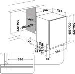 N&otilde;udepesumasin Whirlpool Integreeritav W0ID751AX