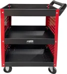 AWTOOLS AW METAL WORKSHOP TROLLEY 3 LEVELS + PERFORATION