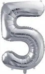PartyDeco fooliumist &otilde;hupall, number 5, suur, 86 cm