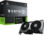 Videokaart Msi Graphics Card||NVIDIA GeForce RTX 5070|12 GB|GDDR7|192 bit|PCIE 5.0 16x|Dual Slot Fansink|1xHDMI|3xDisplayPort|RTX507012GVENTUS2XOC
