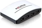 DeLOCK USB 3.0 v&auml;line jaotur 4 pordiga toiteplokiga