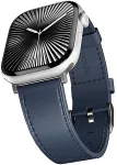 EPICO Watch Strap Leather 42/44/45/46/49 - blue