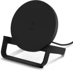 Belkin 10W WIRELESS CHARGING STAND MICROUSBCABLE W/POWER SUPP BLACK