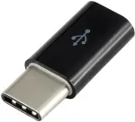 SBOX AD.USB-C B Micro USB 2.0 F. -> TYPE C M, Black
