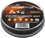 Toorikud MediaRange DVD+RW 4x 10pcs Spindel