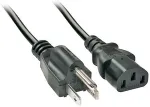 Lindy IEC-Netzkabel US-Netzstecker Kpl 18AWG USA 3 Pin 2m