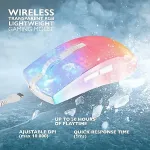 Hiir Deltaco Gaming WHITE LINE WM89 Wireless RGB kerge , valge