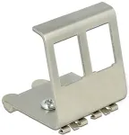 DeLOCK Keystone Metall Halterung 2 Port f&uuml;r Hutschiene