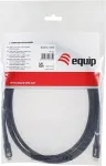 EQUIP Kabel USB-C4.0->C 80Gbps PD240W St/St 2.00m schwarz