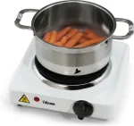 Pliidiplaat Tristar KP-6185, Tabletop, Electric, Stainless steel, Black, White, Rotary, Front