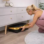 Extralink Moonwalk Spin Move Platofrma Wibracyjna do Cwiczen Fitness 200W zlota
