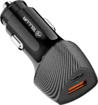 Tellur FCC10 car charger 38W, 6A (PD20W + QC3.0) black