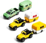SZ TOYS Metallist mudelveoauto haagisega, 20,5 cm