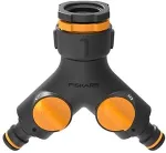 FISKARS 1027061 water hose fitting Tap connector Black, Orange 1 pc(s)