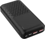 Platinet akupank 20000mAh PD QC, must (45932)