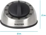 Salter 338 SSBKXR8EU16 Stainless Steel Mechanical Timer