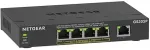 Netgear PoE Switch 5 Port Gigabit Ethernet LAN Switch PoE+ mit 4 Port bei 63 W (GS305P), Desktop- oder Wandbefestigung
