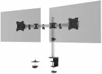 DURABLE Monitorhalterung SELECT f&uuml;r 2 Mon. Tischbef Silber