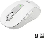 Hiir Logitech Signature M650 wireless Bluetooth 2.4 GHz Bolt USB receiver off-white