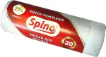 Spino Pr&uuml;gikotid 25L, 20tk, 9mic HDPE, 48x60cm, valge