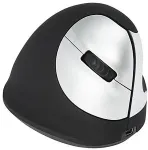 Hiir R-GO Tools R-Go Maus HE ergonomisch rechts Bluetooth mittel schw./silb retail