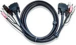 ATEN 2L-7D02UD - Video- / USB- / Audio-Kabel - USB Typ A, 4-polig, Mini-Phone Stereo 3,5 mm, DVI-D (M) - Mini-Phone Stereo 3,5 mm, USB Typ B, 4-polig, DVI-D (M) - 1,8 m (2L-7D02UD)