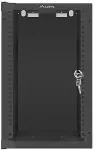 LANBERG | Rack cabinet 10" wall-mount 9U/280x310 (flat pack) with glass door | WF10-2309-10B | Black